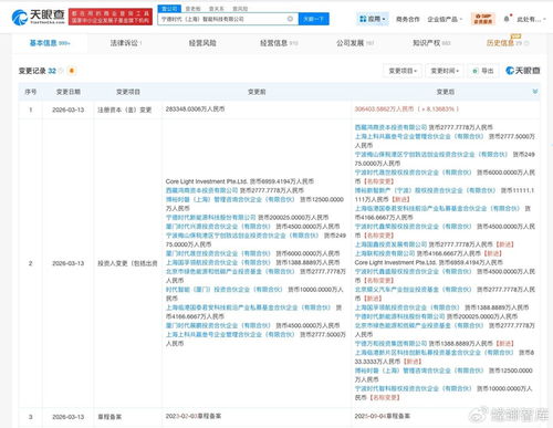 寧德時代智能科技公司增資至30.6億，北京順義汽車產業基金等入股，技術咨詢業務迎來新契機